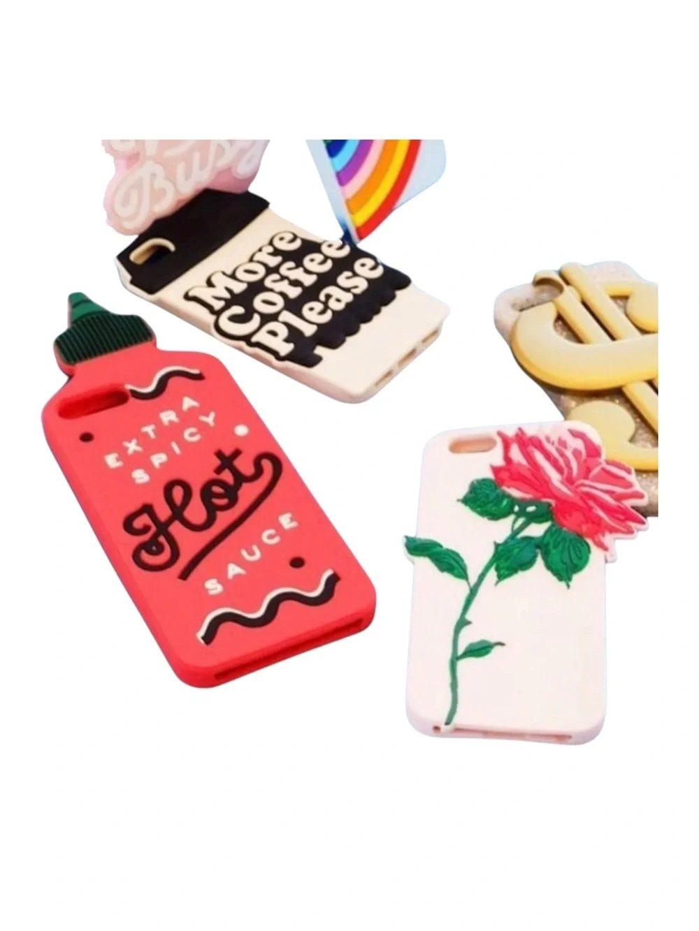 new Bando  Hot + Spicy Sauce  iPhone 6 7 Protective 3D Phone Case  Red 